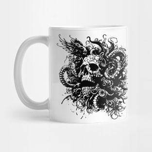 gothic kraken skull Mug